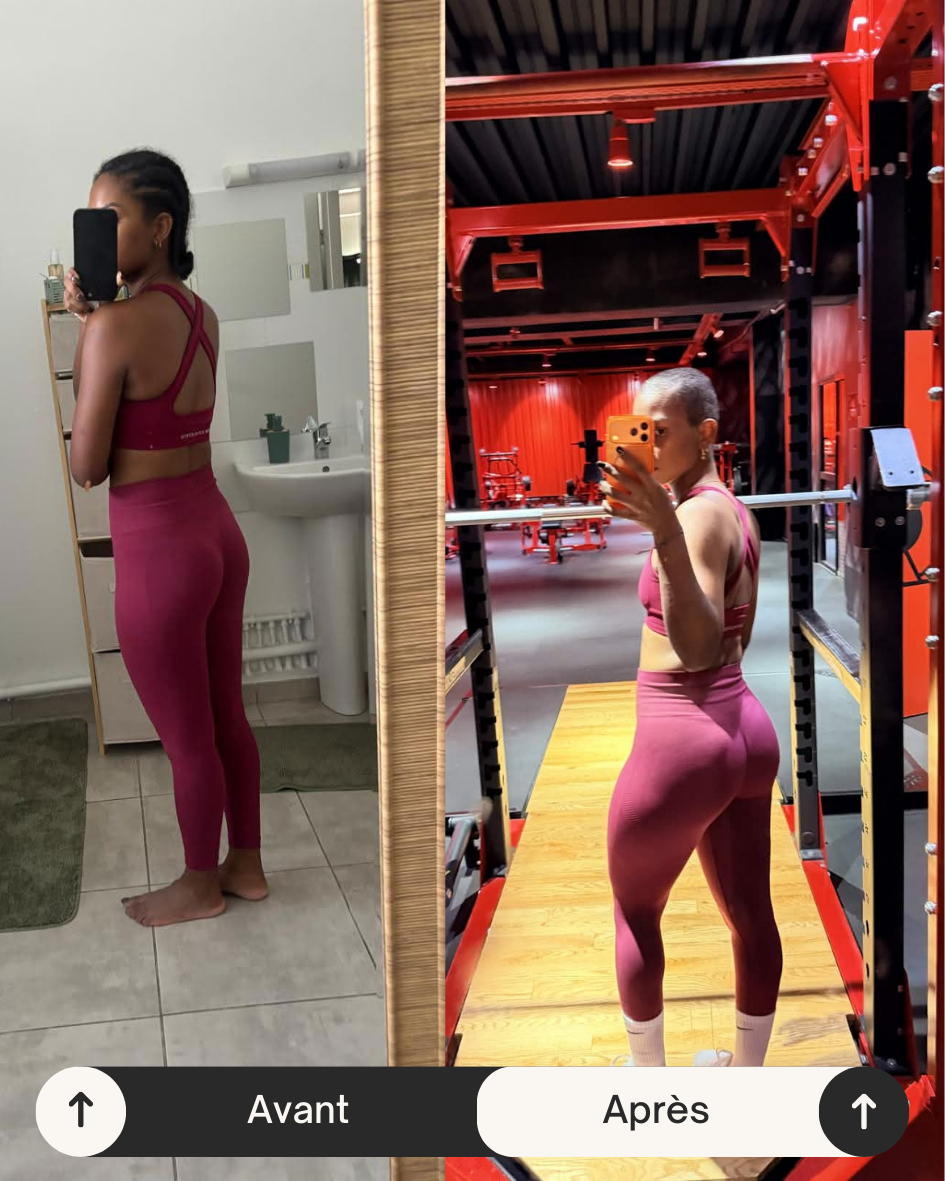 Transformation avant après 2